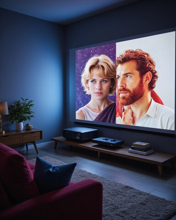 adjusting projector aspect ratios