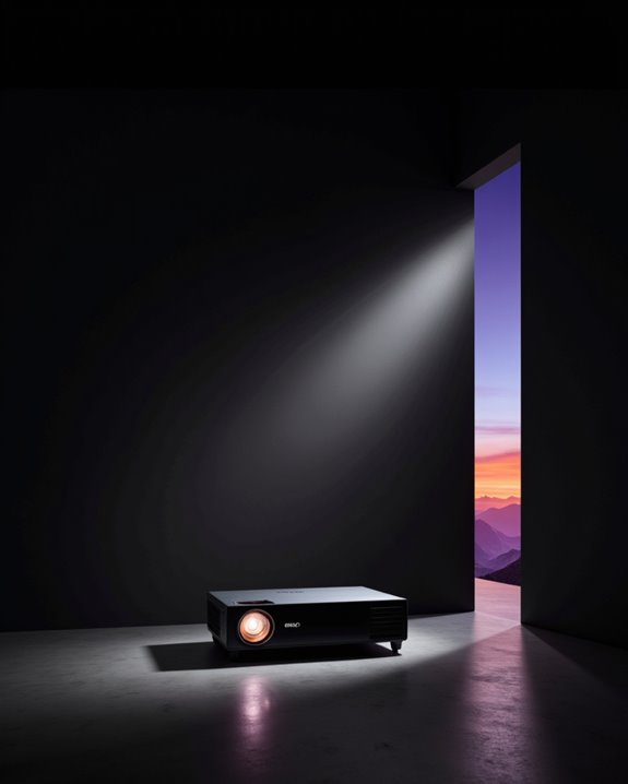 black wall light absorption