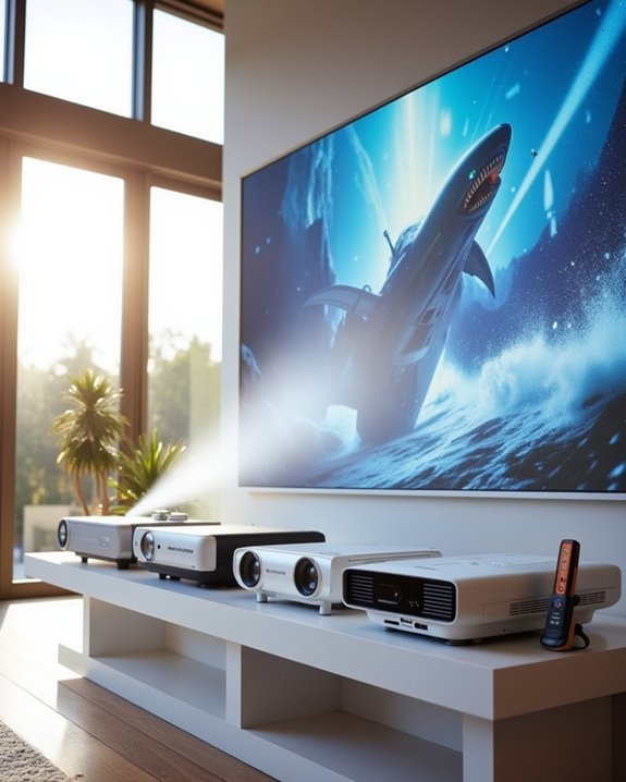 bright room projectors