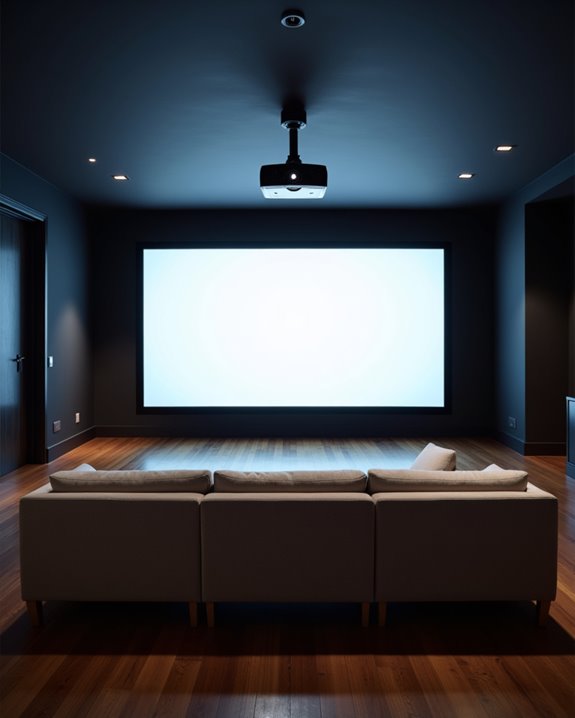 centered projector for optimal quality