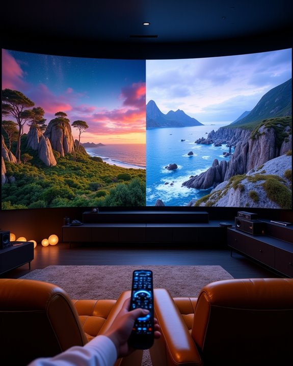 choose display based on environment