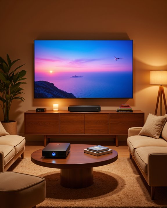 compact immersive home projection