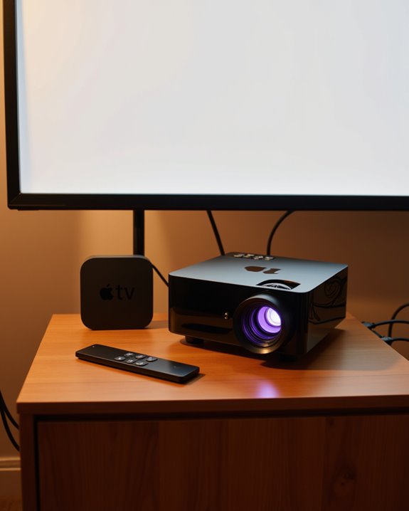 connect apple tv to projector