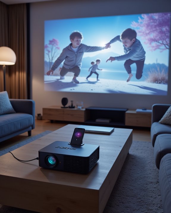 connect iphone to projector