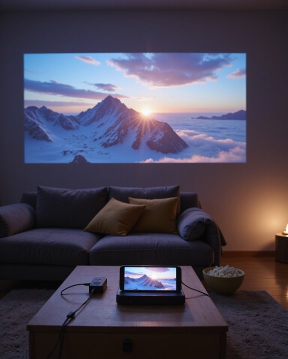 connect iphone to projector