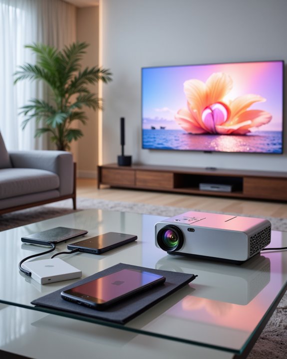connect iphone to projector