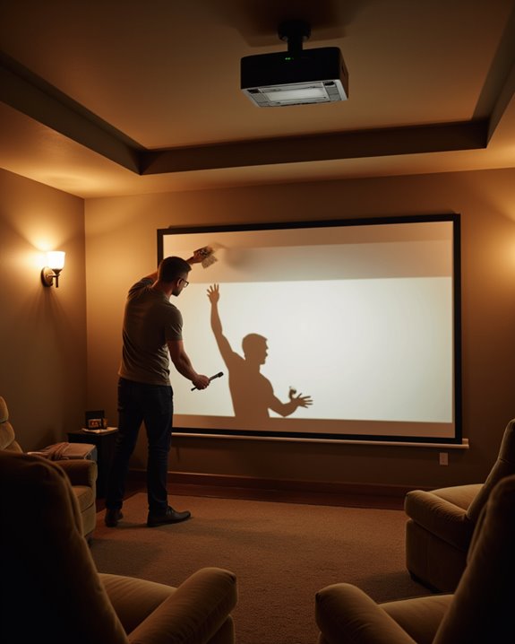 cost effective projection surface