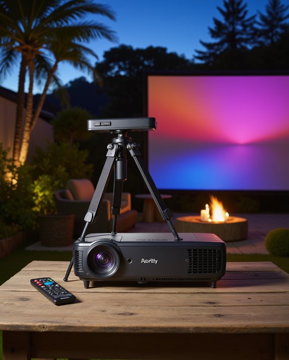 customizable outdoor projector features