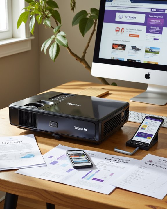 evaluate projector trade in options