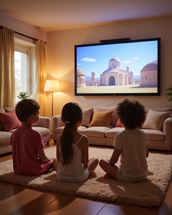 gentle reflective projector viewing
