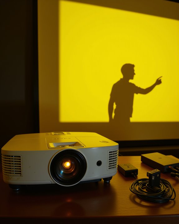 hardware failures cause yellow tint