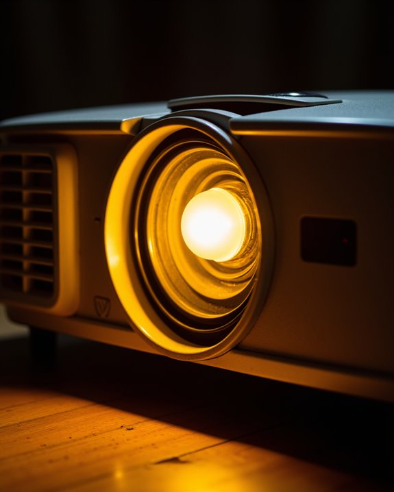 heat induced projector discoloration