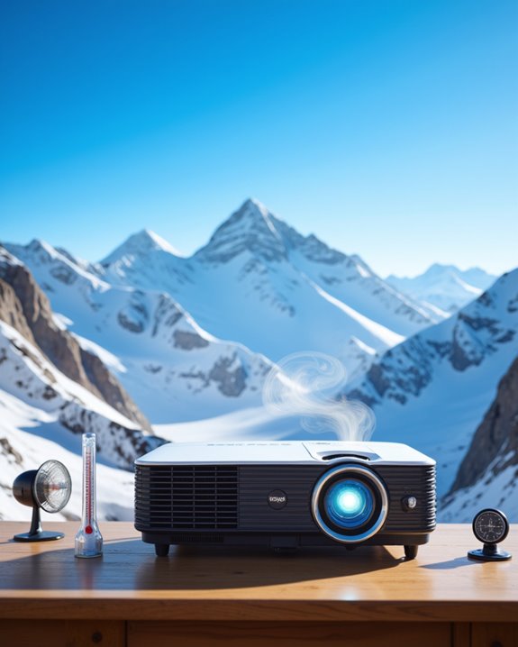 high altitude projector cooling