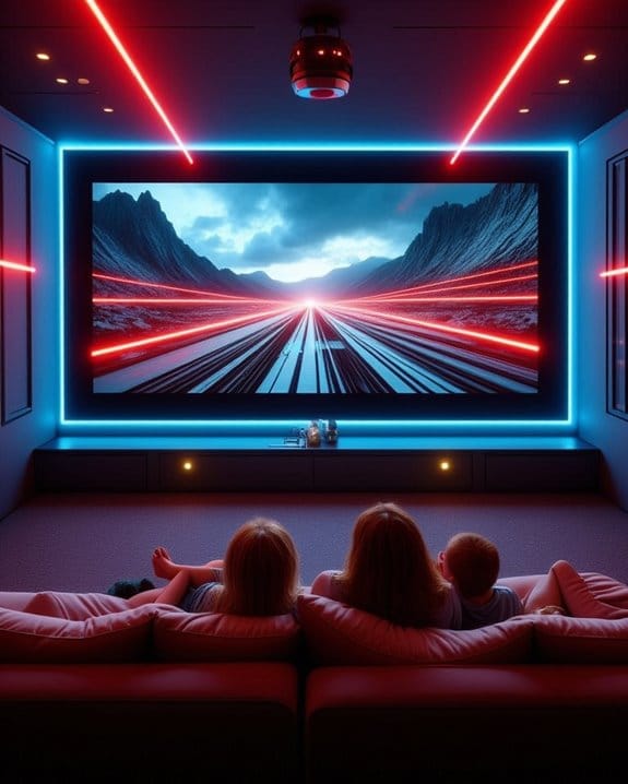 home entertainment wall projectors