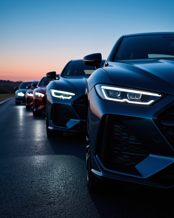 luxury vehicle projector headlights