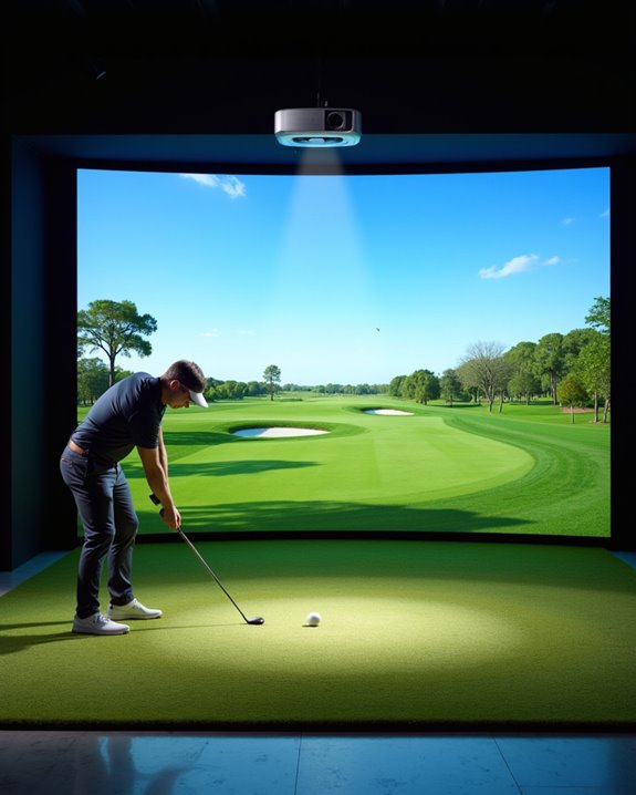 optimal golf simulator setup