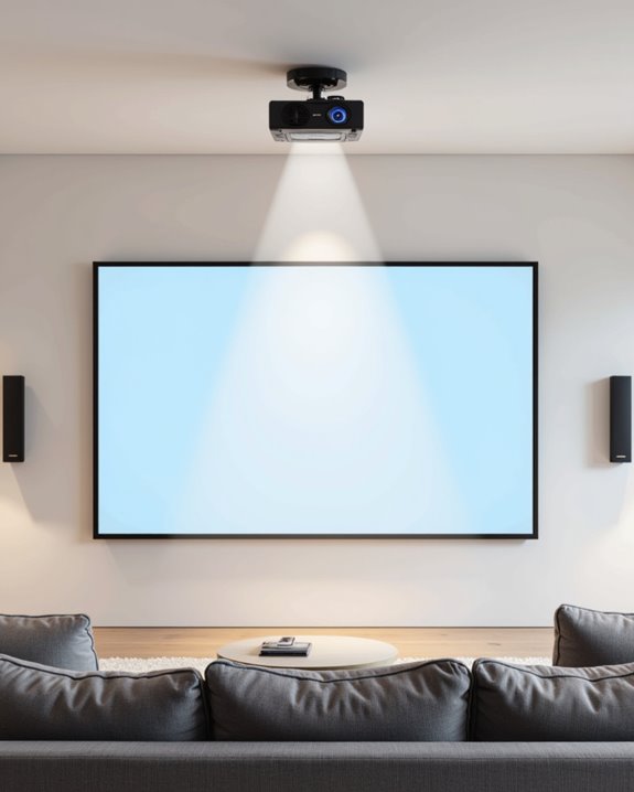 optimal projector mounting height