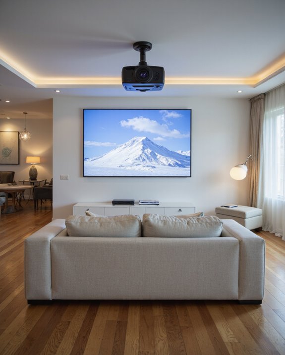 optimal projector mounting height
