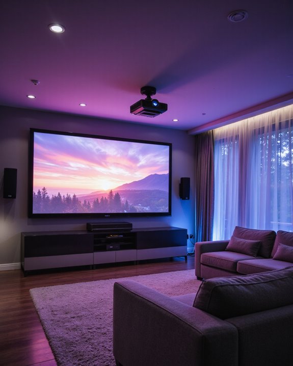 optimal projector mounting position