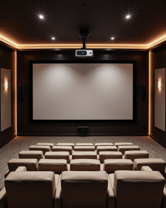 optimal projector screen setup