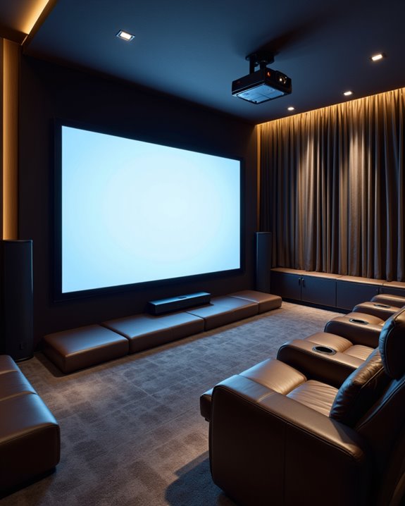 optimize projection room lighting