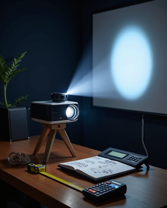 projection placement and calibration
