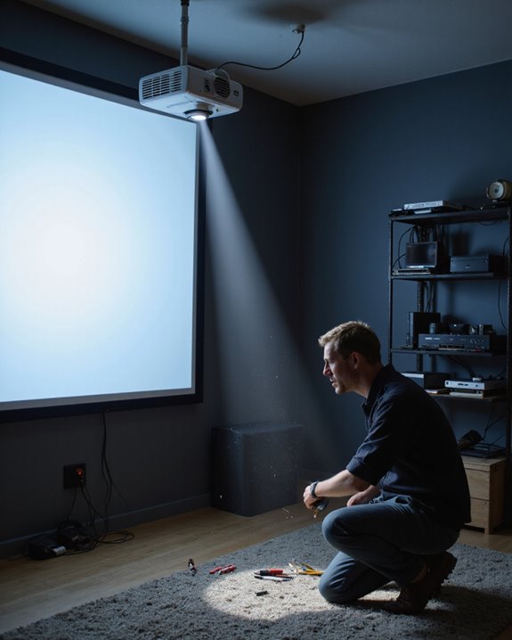 projector cutting out troubleshooting
