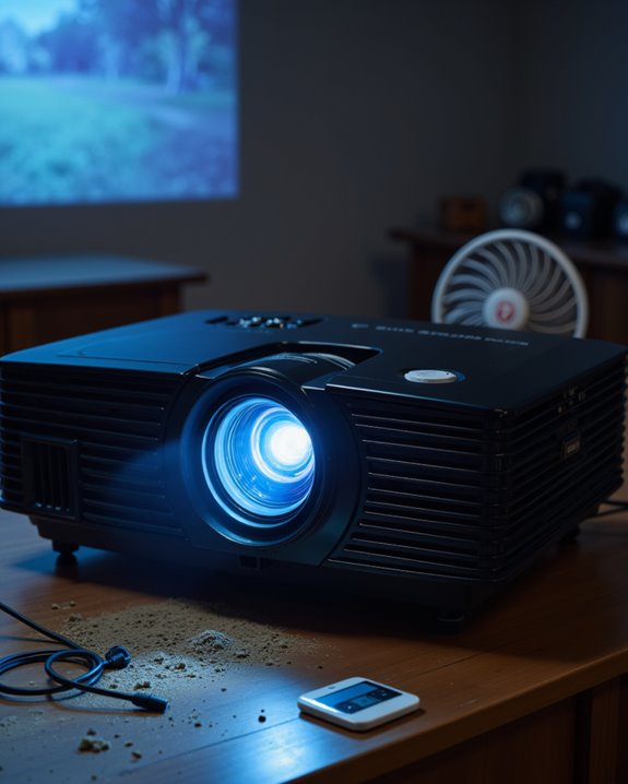 projector overheating causes