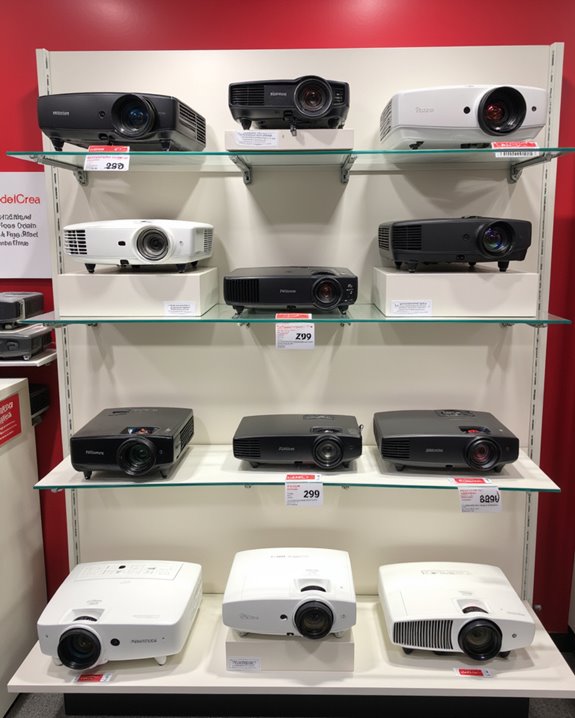 projector prices range widely