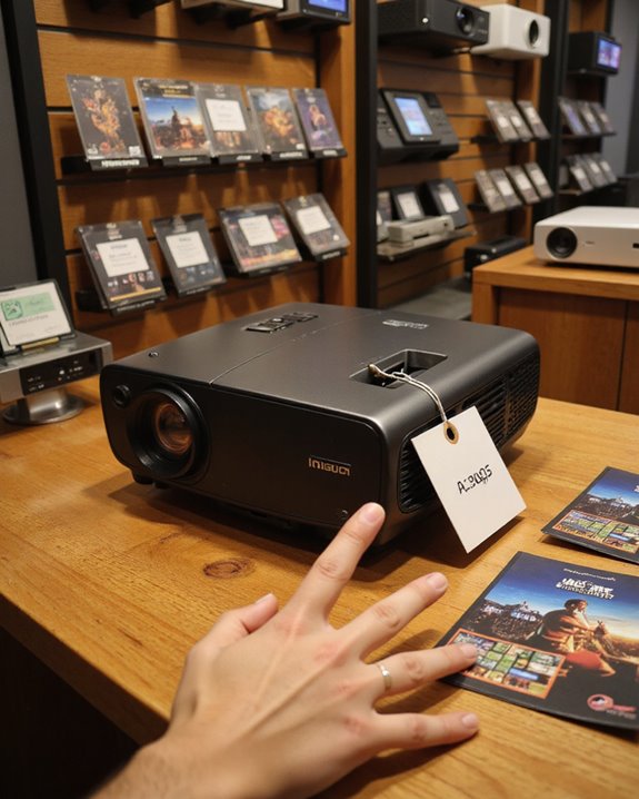 projector rental tv cost