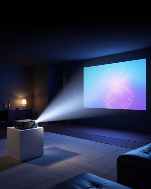 projector screen size calculation