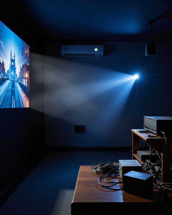projector warning signs and safety