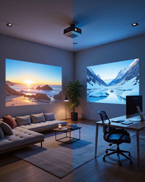 projectors brightness resolution versatility