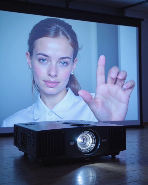projectors can display on walls