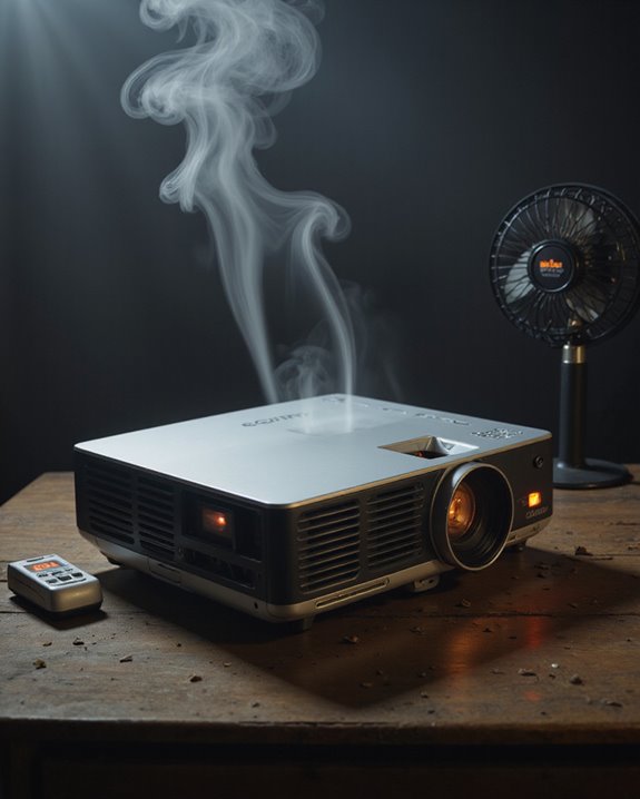 projectors overheat causes signs