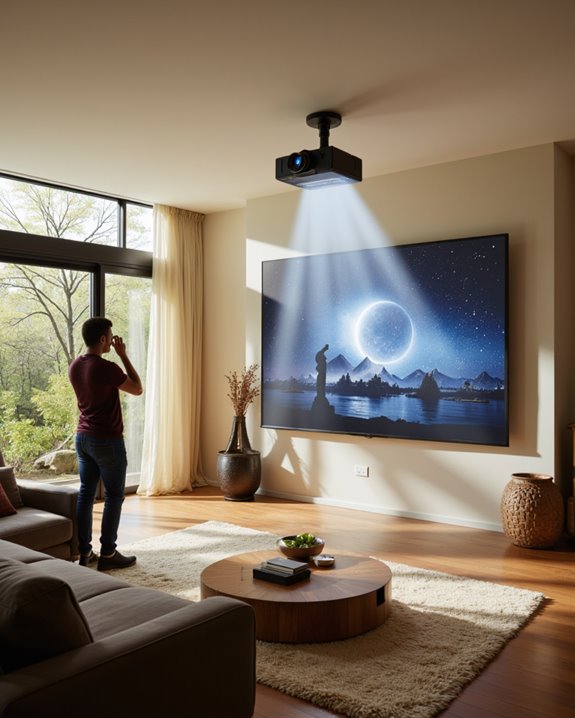 proper projector mounting height