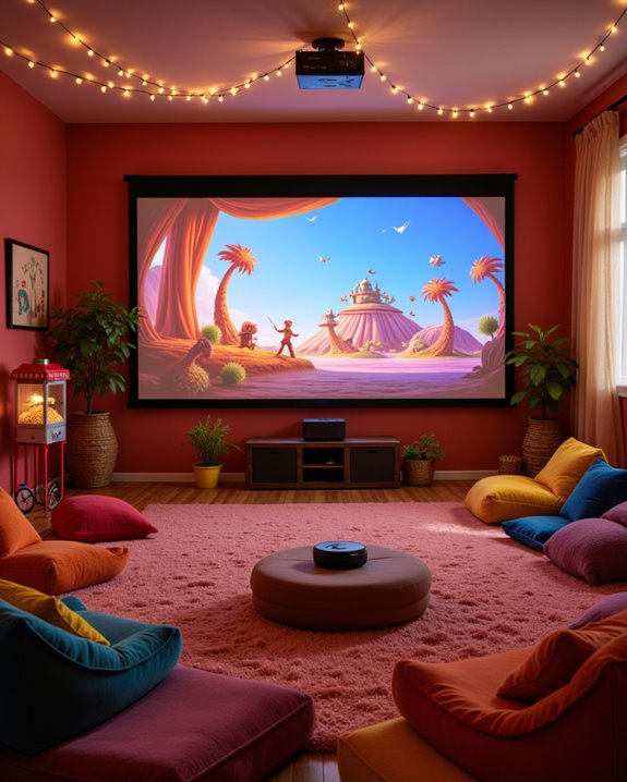 safe kid friendly theater setup