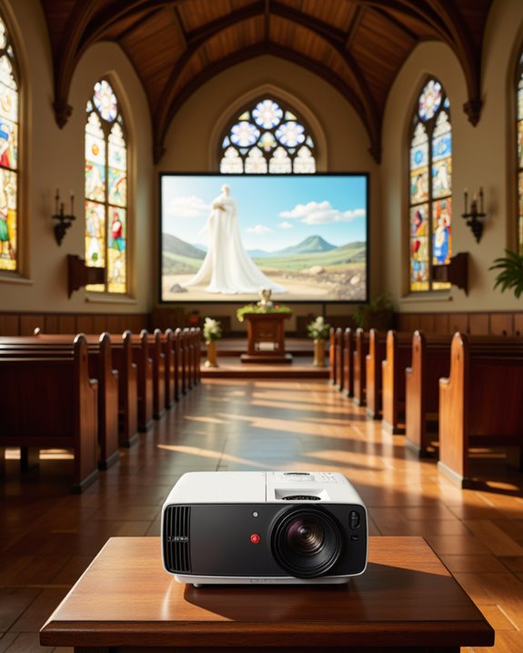 sanctuary projector brightness guidelines