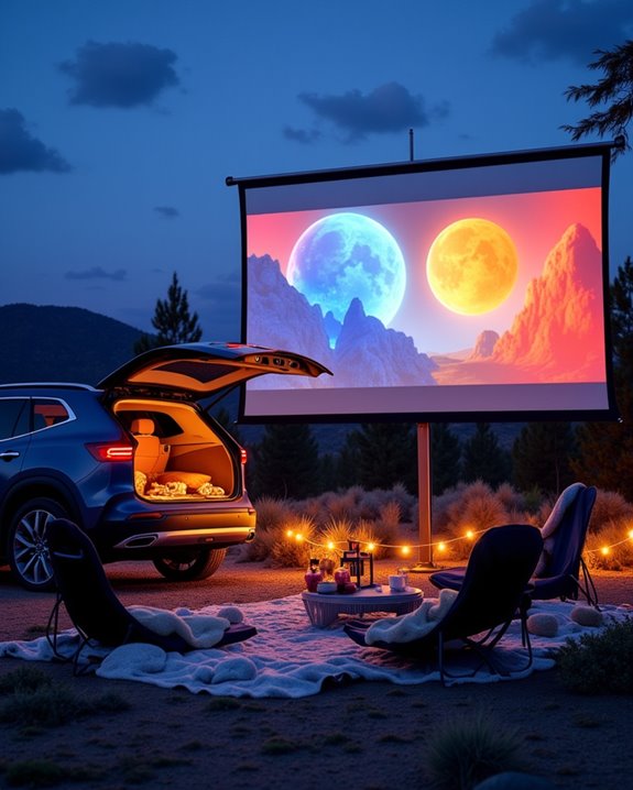 top car projector screens