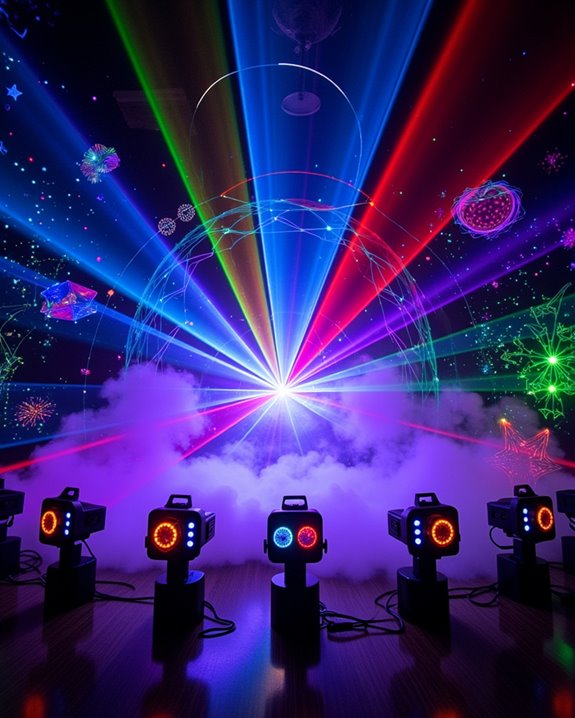 top led laser light picks