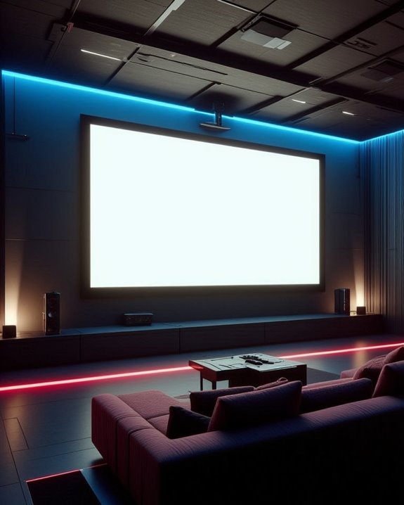 top tv to projector screens