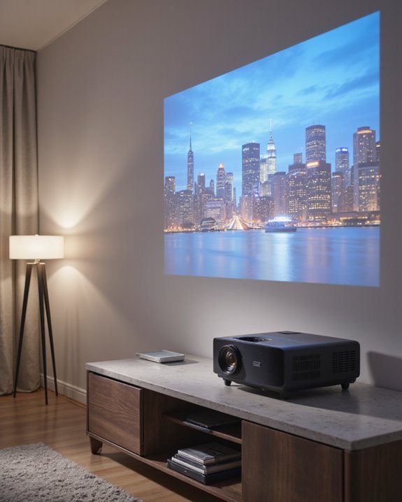 ultra short throw projector