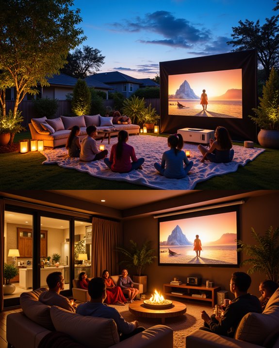 versatile indoor outdoor projectors